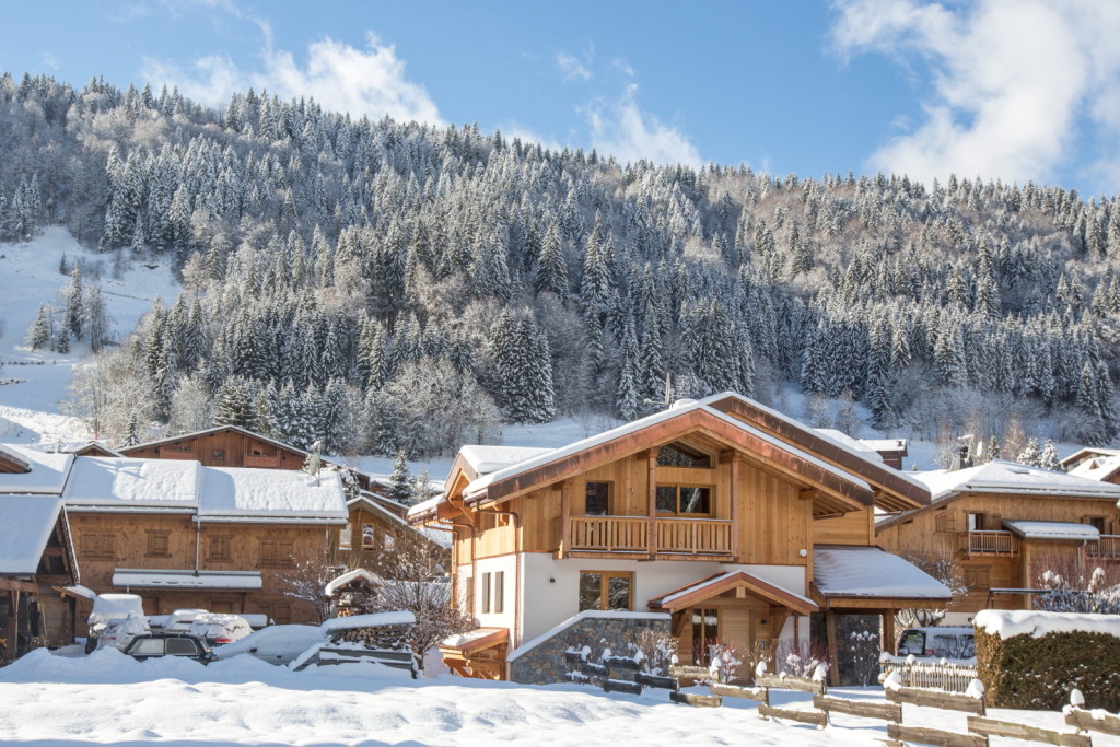 Chalet Les Roches Noires External View to Pleney Morzine