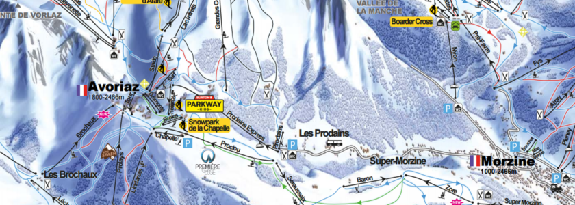 morzine ski route