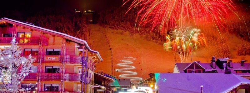 fireworks for christmas in morzine
