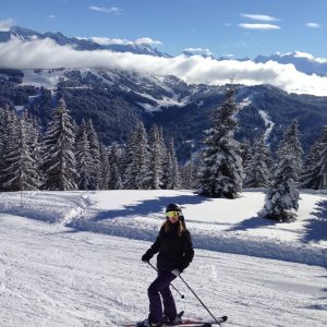 skier on mont chery