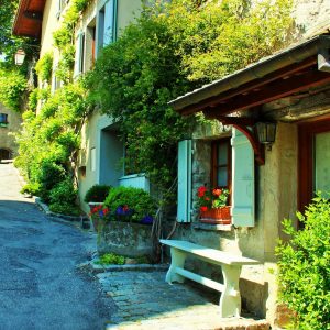 Beautiful Medieval Town on Lac Leman