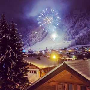 Chalet Yukinko - fireworks - ski chalet in Morzine