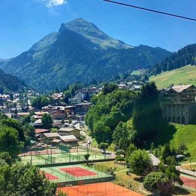 Morzine Summer Tennis Courts and Nyon Mountain