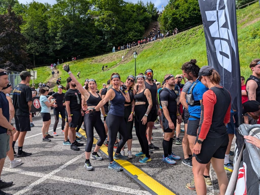 ladies about to start the Spartan race