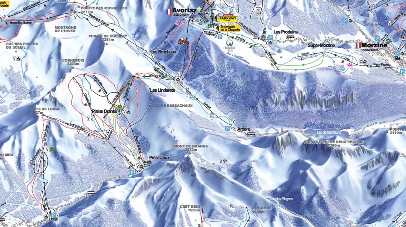 Ski Route from Morzine to Linga – Intermediate