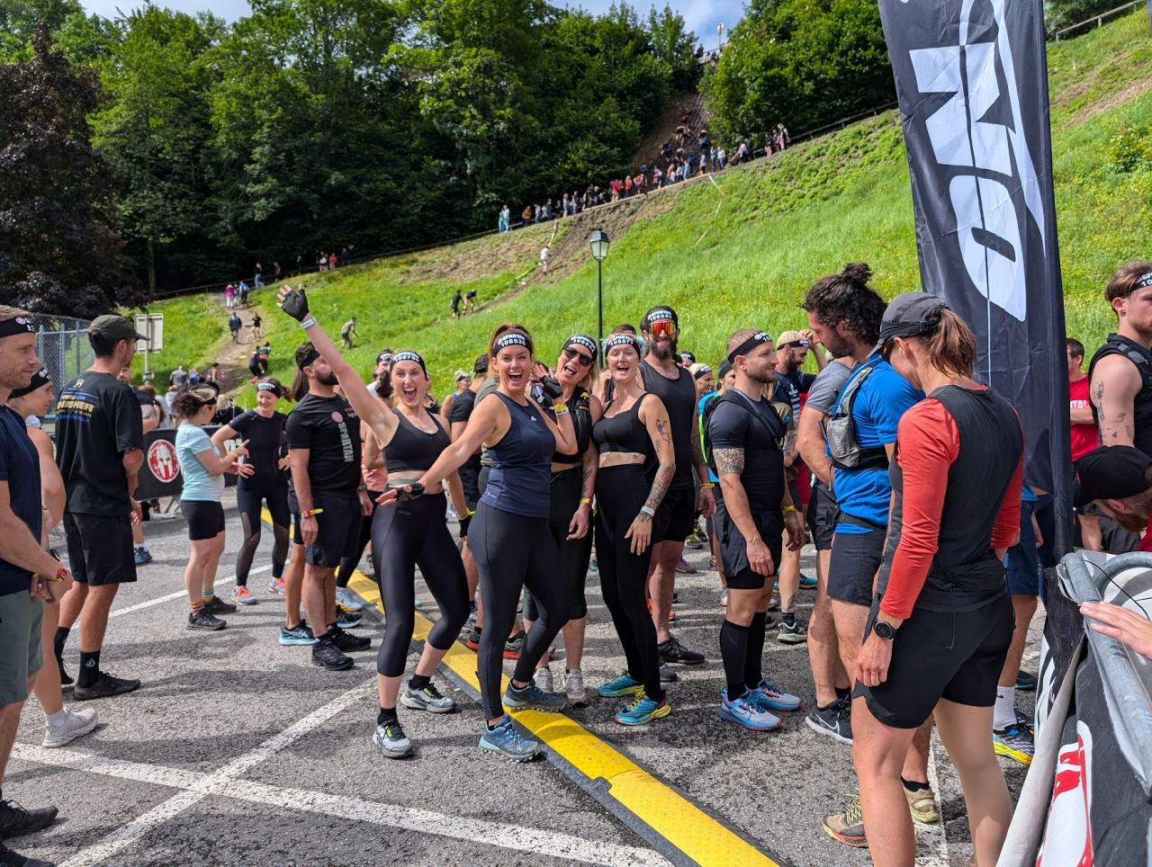 ladies about to start the Spartan race