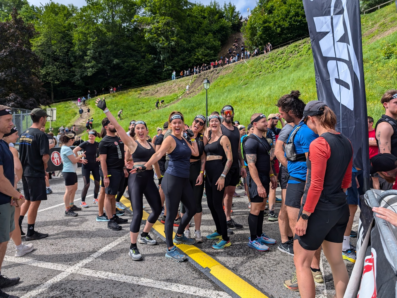 ladies about to start the Spartan race