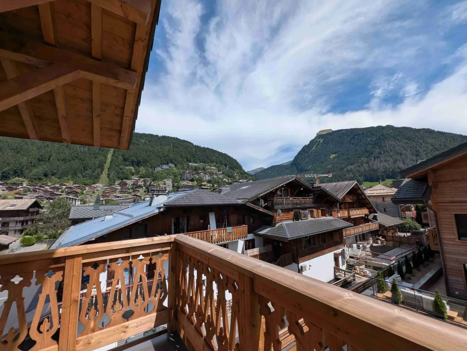 Elevation Alps Belle Combe View to SuperMorzine