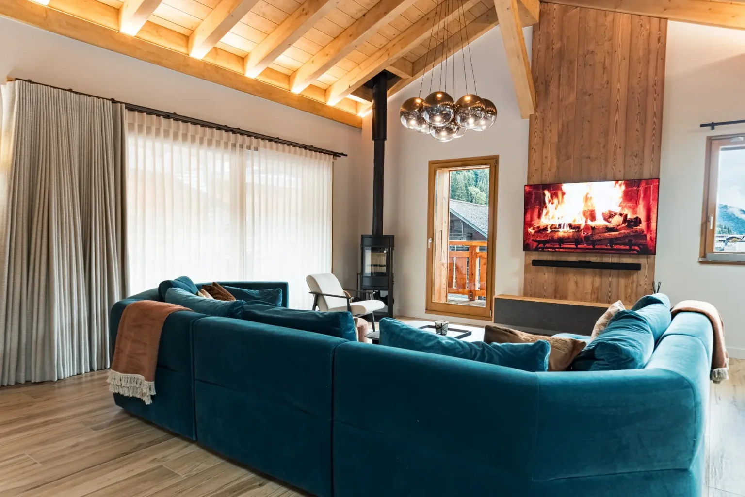 Sofa - tv - wood burner