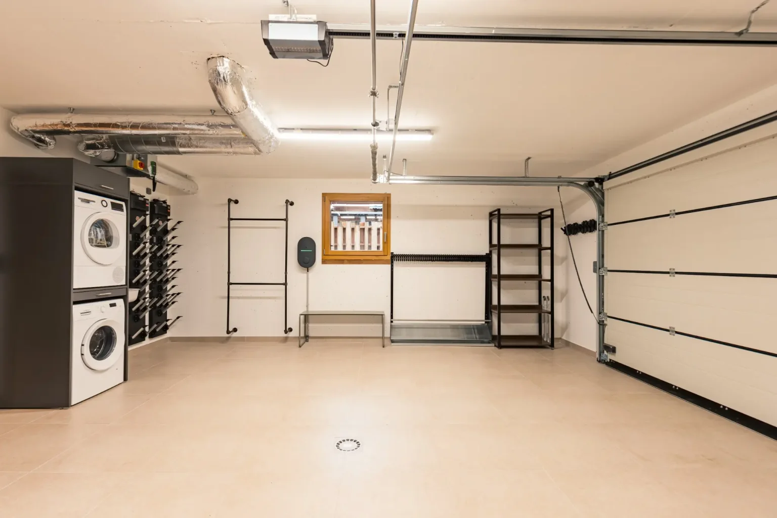 garage- boot dryers-washer -dryer parking - ev charger